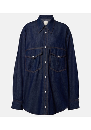 Khaite Christensen oversized denim shirt