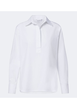 Max Mara Cotton-blend poplin shirt