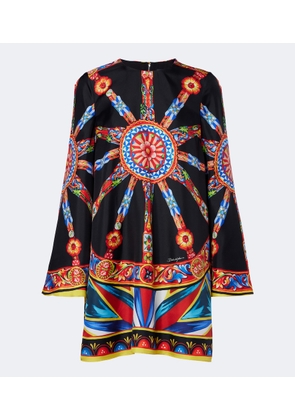 Dolce&Gabbana Carretto silk twill kaftan