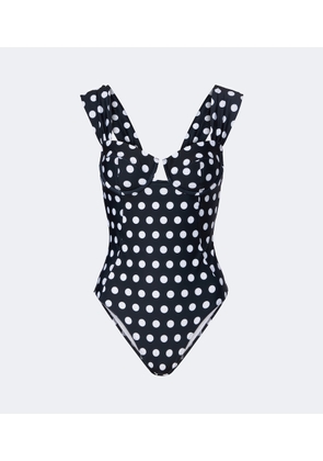 Alexandra Miro Lyra polka-dot swimsuit