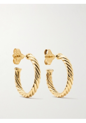 David Yurman - Cable Spira 18-karat Gold Hoop Earrings - One size