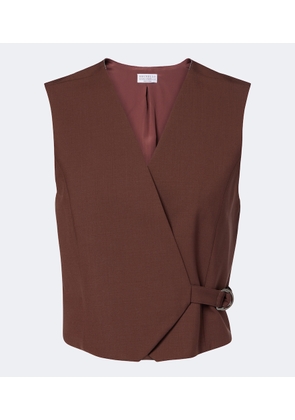 Brunello Cucinelli Monili wool-blend vest