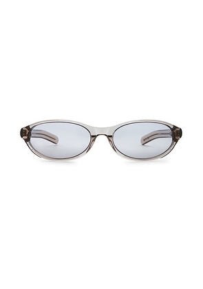 Flatlist Olympia Sunglasses in Clear Grey & Light Grey - Grey. Size all.