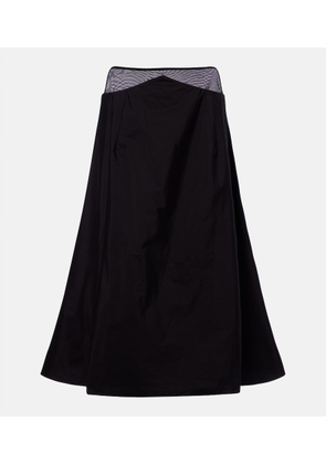 The Row Irella cotton poplin midi skirt