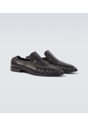 The Row Soft Two leather loafers