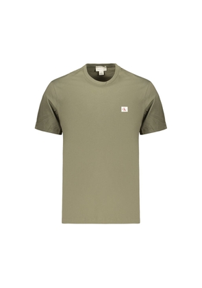 Calvin Klein Green Cotton Men's T-Shirt - S