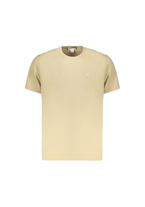 Calvin Klein Beige Cotton Men's T-Shirt - S