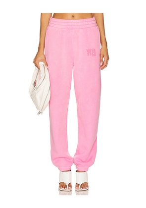 Alexander Wang Essential Terry Classic Sweatpant in Pink. Size XXS. Also in S.
