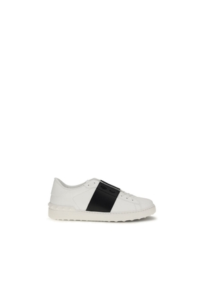 Valentino Garavani Blue Calf Leather Bos Taurus Low Top Sneakers - EU39/US6