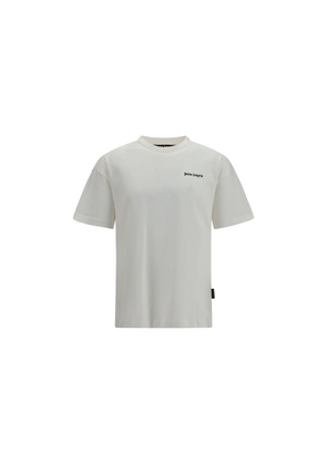Palm Angels White Cotton T-Shirt - L