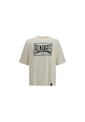 Palm Angels Beige Cotton T-Shirt - L