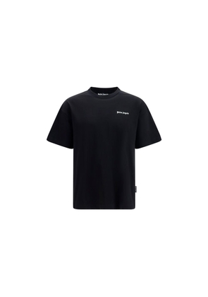 Palm Angels Black Cotton T-Shirt - L