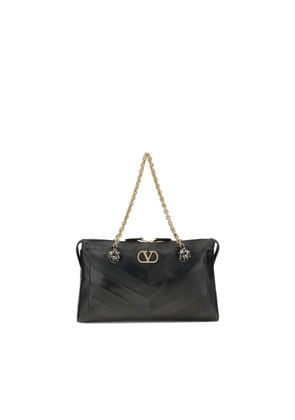 Valentino Garavani Black Lamb Ovis Aries Aries Shoulder Bag