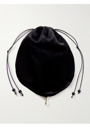 Sophie Buhai - Teardrop Embellished Satin Pouch - Black - One size