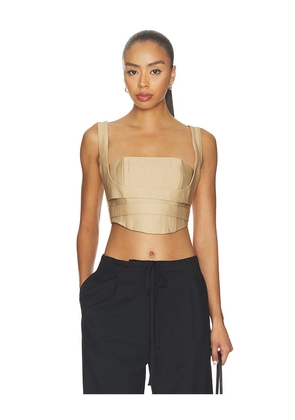 AFRM Kendra Top in Tan. Size S. Also in XXS, XS, M, L, XL, XXL.