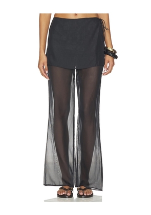 EAVES Anaia Apron Pant in Black. Size XS. Also in XXS, S, M, L.