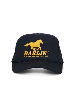 Darlin Not Like The Rest Trucker Hat in Navy.