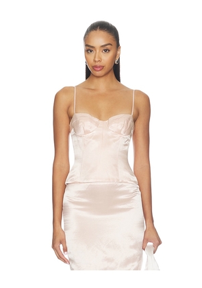 Camila Coelho Mireya Top in Pink. Size XS. Also in S, M, L, XL.