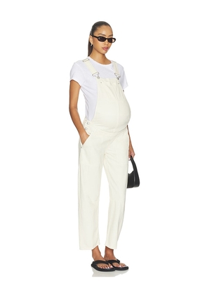 DL1961 X Bumpsuit Bilie Maternity Overalls in Cream. Size 24. Also in 25, 26, 27, 28, 29, 30, 31, 32, 33, 34.