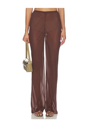 EAVES Loretta Bias Pant in Brown. Size XXS. Also in XS, S, M, L, XL.