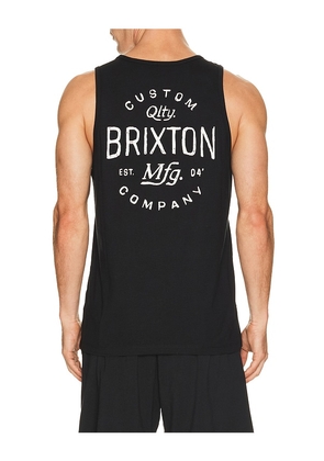 Brixton Fremont Tank Top in Black. Size S. Also in M, L, XL/1X.
