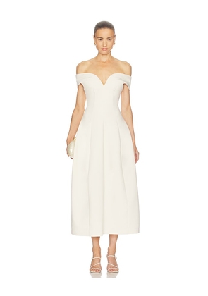 Camila Coelho Nila Midi Dress in Ivory. Size XS. Also in L, M, S, XL, XXS.