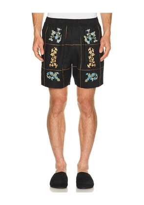 Agua Bendita Cece Shorts in Black. Size 30. Also in 32, 34, 36, 38.