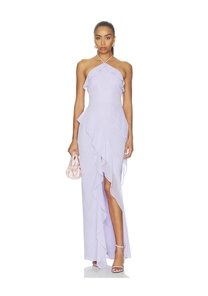 Amanda Uprichard Alessandra Maxi Dress in Purple. Size S. Also in XS, M, L, XL.