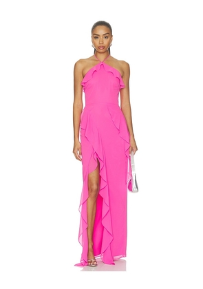 Amanda Uprichard Alessandra Maxi Dress in Pink. Size S. Also in XS, M, L, XL.