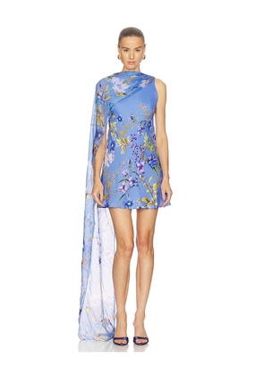 HEMANT AND NANDITA Sash Mini Dress in Blue. Size S. Also in L, M, XL, XS, XXS.