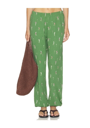 BEACH RIOT Nash Sweatpant in Green. Size XS. Also in L, M, S.