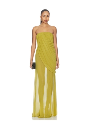 Camila Coelho Saphira Gown in Green. Size S. Also in L, M, XL, XS.