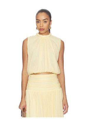 Camila Coelho Leora Top in Yellow. Size S. Also in XXS, XS, M, L, XL.