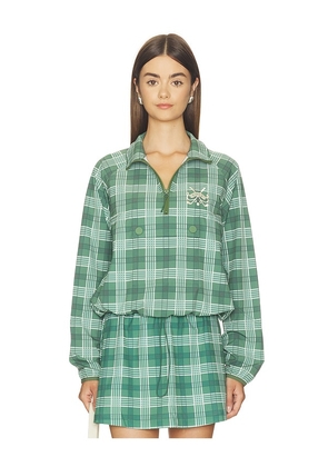 BEACH RIOT Atticus Pullover Jacket in Green. Size XS. Also in S, M, L.