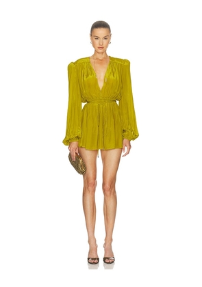 Camila Coelho Lili Mini Dress in Green. Size XXS. Also in XS, S, M, L, XL.