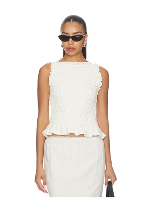 Elodie the Label Veda Lace Top in Cream. Size XS. Also in S, M, L, XL.