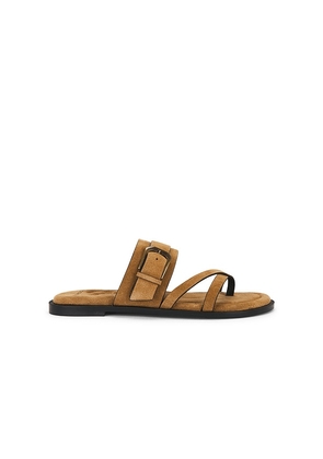Free People Belted Cross Strap Sandal in Brown. Size 6. Also in 10, 11, 6.5, 7, 7.5, 8, 8.5, 9, 9.5.