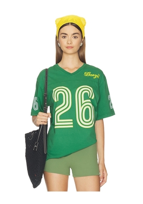 Junk Food Brazil 26 Tee in Green. Size XS/S. Also in S/M, L/XL.