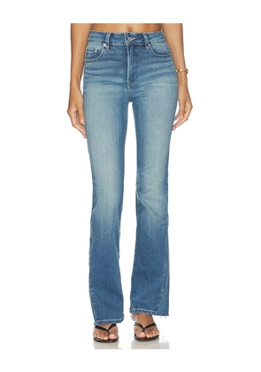 Good American Soft Tech Good Petite Bootcut Jeans in Blue. Size 00P. Also in 0P, 2P, 4P, 6P, 8P, 10P, 12P.
