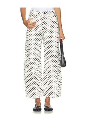 FRAME The Bow Crop Jeans in White. Size 26. Also in 27, 31, 32, 33.