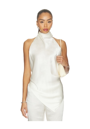 Helmut Lang Tie Scarf Top in Ivory. Size XS. Also in S, M, L.