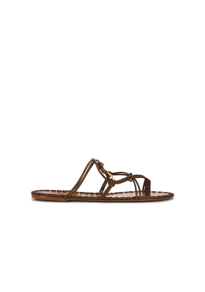 FARM Rio Sea Flat Sandal in Brown. Size 6. Also in 10, 6.5, 7, 7.5, 8, 8.5, 9, 9.5.