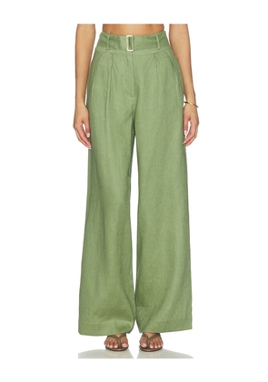 HEVRON Alina Pant in Sage. Size 2. Also in 0, 4, 6, 8, 10.