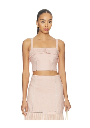 HEVRON Alba Top in Pink. Size 2. Also in 0, 4, 6, 8, 10.