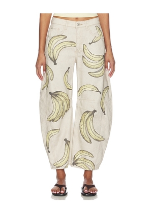 Free People Good Luck Printed Jean in Multi. Size 24. Also in 25, 26, 27, 28, 29, 30, 31.