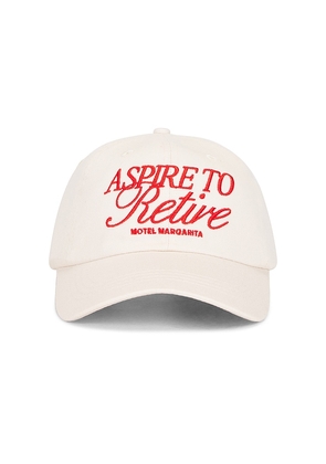 Motel Margarita Retire Dad Hat in Cream.