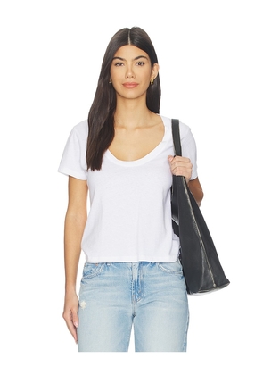 La Ligne Scoop Short Sleeve Molly Tee in White. Size S. Also in XXS, XS, M, L.