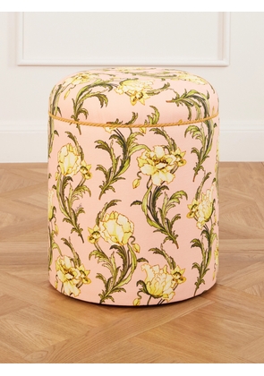 La DoubleJ - Baba' Printed Canvas Pouf - Multi - One size