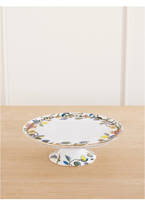 La DoubleJ - Gold-plated Painted Porcelain Cake Stand - Multi - One size