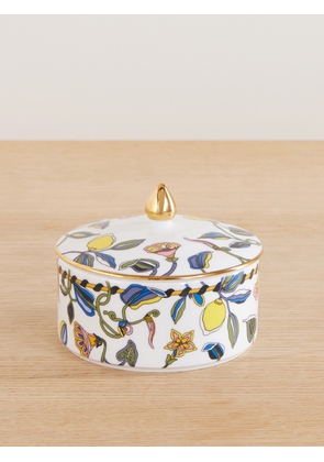 La DoubleJ - Goodie Gold-plated Porcelain Jar - White - One size